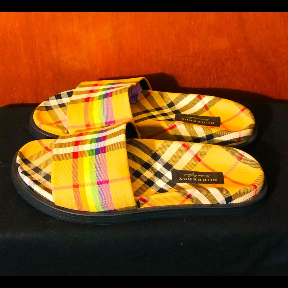 💚💚BURBERRY Ashmore Rainbow Slides💚💚 - Picture 5 of 8